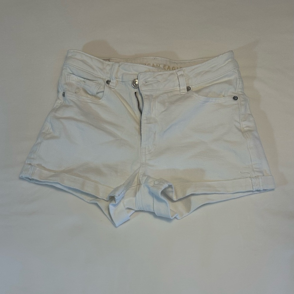 American Eagle White Jean Shorts Essential Summer Wear